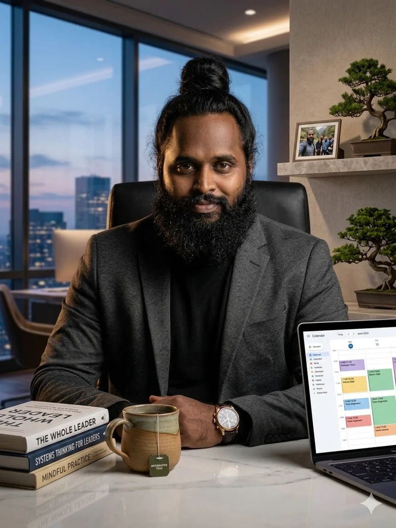 Noble Srinivasan, Founder of Muladhara Holistic Technology, at work
